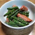 和☆2049's cooksnap of when they made いんげんとウィンナーの醤油胡麻炒め.