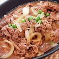 あーこ姐's cooksnap of when they made 牛コマ肉で美味しく！牛丼風弁当！.