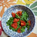 くネコまろす's cooksnap of when they made 春菊とトマトサラダ.
