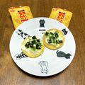 B_C_M's cooksnap of when they made おやつやおつまみに簡単☆お煎餅でピザ♪.