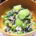 フジぽん's cooksnap of when they made 小松菜ひじきツナの梅マヨ和え☆鉄分補給に.