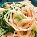 ぽんぽんぐ's cooksnap of when they made 明太子スパゲティ♡コストコの冷凍明太子で.