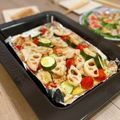 つかしお's cooksnap of when they made 鮭と野菜のローズマリーグリル.