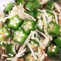 ムーミン☆ママ's cooksnap of when they made オクラと、えのきのおかかあえ.