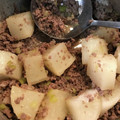＿＿は's cooksnap of when they made ●ひき肉と大根と長ネギの煮物●.