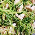 monjimari's cooksnap of when they made 鶏胸肉と豆苗のボリュームサラダ.