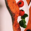 ぽんちち2003's cooksnap of when they made 洗うの楽！フライパンで鮭のムニエル！.