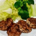 ポニーリボン's cooksnap of when they made 豆腐とひじきのハンバーグ甘酢あん.