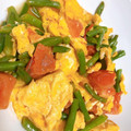 ぴかぴかぴかぴか's cooksnap of when they made 簡単★いんげん＆トマト＆玉子の中華炒め.