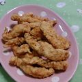 赤い電話's cooksnap of when they made 鶏むね肉のやわらか♡スティックから揚げ.