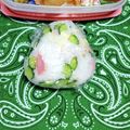 ✾ローズマリー✾'s cooksnap of when they made ハム・きゅうり・チーズのおにぎり～♪.