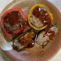 あい♪らんど's cooksnap of when they made パプリカとピーマンの肉詰め.