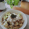 donuts★'s cooksnap of when they made ささみとしめじの柚子胡椒パスタ.