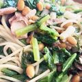 ぽんぽんぐ's cooksnap of when they made 男飯 ネバネバしない鯖缶と納豆のパスタ.
