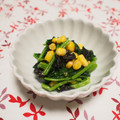 バカリャウ's cooksnap of when they made ほうれん草とコーンの海苔マヨ和え.