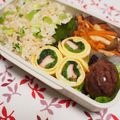 バカリャウ's cooksnap of when they made ほうれん草とカニかまの薄焼き卵巻き.