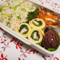 バカリャウ's cooksnap of when they made ほうれん草とカニかまの薄焼き卵巻き.