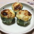 eruta's cooksnap of when they made ピーマンカップのツナポテチーズ焼き.