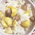 ちゃぎー's cooksnap of when they made 炊込栗ご飯の素で栗＆しめじおこわを作る～.