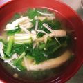 ひっこ's cooksnap of when they made 大根菜とえのきのお味噌汁♡.