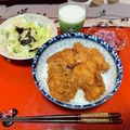 ももいろふらみんご's cooksnap of when they made 父の味☆新潟タレかつ丼.