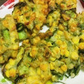 くりすたるけいこ's cooksnap of when they made 四角豆とトウモロコシのかき揚げ天ぷら♪.