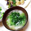ネコかえる's cooksnap of when they made 大根葉の味噌汁✿.