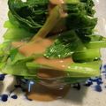 牛ギャル's cooksnap of when they made 緑が足りない時→青梗菜＋ゴマドレ.