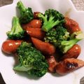 クックE4NZH1☆'s cooksnap of when they made ソーセージとブロッコリーのカレーマヨ炒め.