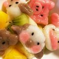 冬眠くまさん's cooksnap of when they made フルーツポンチに♡動物白玉.