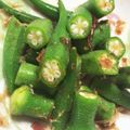 だいぽよ☆'s cooksnap of when they made 簡単★お弁当のおかず♪オクラだけで１品☆.