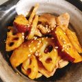 ちょ〜☆'s cooksnap of when they made コスパも味も最高！薩摩芋と蓮根の甘辛炒め.