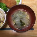 puniＫ's cooksnap of when they made ☆簡単！冬瓜とわかめと油揚げの味噌汁☆.