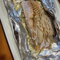 myukyeeena's cooksnap of when they made 秋鮭ときのこのホイル焼き.