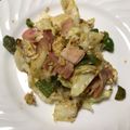 料理診断士（見習い）'s cooksnap of when they made ベーコンと春キャベツの卵炒め.