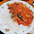 hanemakoo's cooksnap of when they made 濃厚♡ぷりぷりエビのトマトクリームごはん.