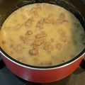 ♡yummy♡'s cooksnap of when they made レンチン！ごろごろ大豆のお肉の味噌うどん.