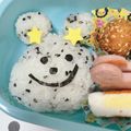 すず。♡'s cooksnap of when they made キャラ弁♡かわいい♡くまさんおにぎり.