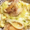 MOKUROU's cooksnap of when they made 鶏むね肉とキャベツで！塩味親子丼♪.