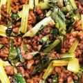 たかたけしゅん's cooksnap of when they made 小松菜と合挽き肉の小鉢.