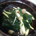 Kappa's cooksnap of when they made 超特急！わかめとシメジの酢の物.