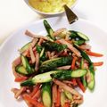 クックE662AA☆'s cooksnap of when they made アスパラとハムのオリーブオイル炒め.