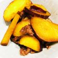 ミッキーこむぎ's cooksnap of when they made さつまいもと牛肉の甘辛炒め.