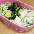 えりこ82☆'s cooksnap of when they made 冷凍ほうれん草と海苔の炒め.