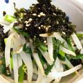 クックQ1532P☆'s cooksnap of when they made もやしとニラの海苔サラダ.
