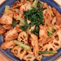 クックVVXUQJ☆'s cooksnap of when they made 鶏蓮根醤油こうじ炒め.