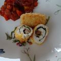 melmarilyn's cooksnap of when they made 梅肉とチーズのささ身フライ.
