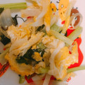 クックS5N2AF☆'s cooksnap of when they made 小松菜と豚肉と卵のオイマヨ炒め.