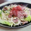 KIRIYY's cooksnap of when they made サッパリ♪豚ほほ肉のネギ塩だれ焼きそば.