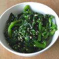 クックIE45R5☆'s cooksnap of when they made 冷凍菜の花で作る辛子和え.